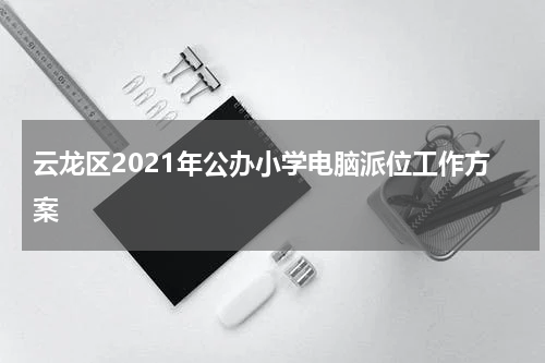 云龙区2021年公办小学电脑派位工作方案
