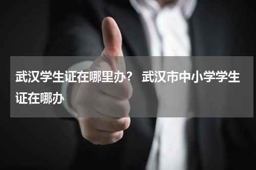 武汉学生证在哪里办？ 武汉市中小学学生证在哪办