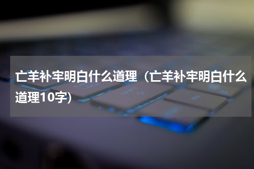 亡羊补牢明白什么道理（亡羊补牢明白什么道理10字）