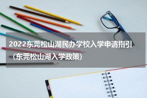 2022东莞松山湖民办学校入学申请指引（东莞松山湖入学政策）
