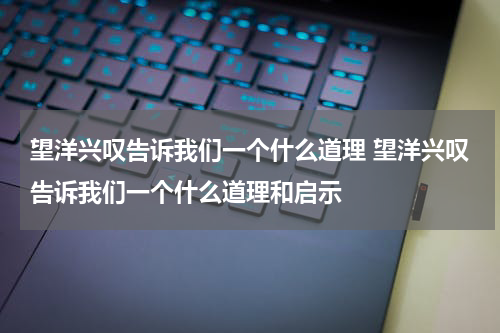 望洋兴叹告诉我们一个什么道理 望洋兴叹告诉我们一个什么道理和启示