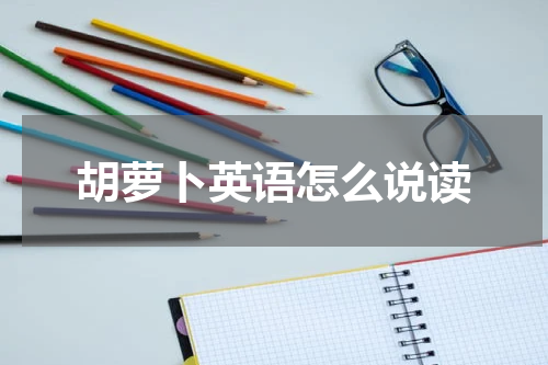 胡萝卜英语怎么说读