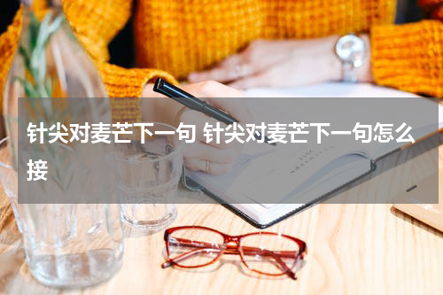 针尖对麦芒下一句 针尖对麦芒下一句怎么接