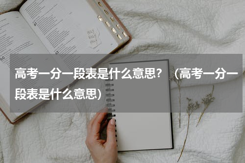 高考一分一段表是什么意思？（高考一分一段表是什么意思）