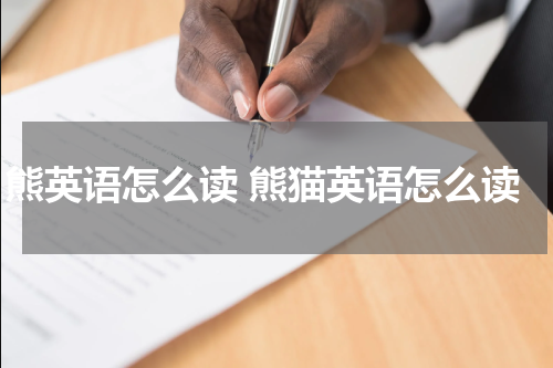 熊英语怎么读 熊猫英语怎么读