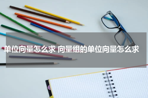 单位向量怎么求 向量组的单位向量怎么求