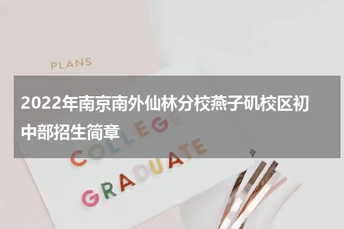 2022年南京南外仙林分校燕子矶校区初中部招生简章