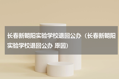 长春新朝阳实验学校退回公办（长春新朝阳实验学校退回公办 原因）