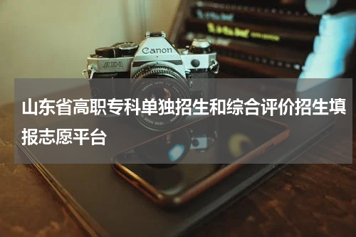 山东省高职专科单独招生和综合评价招生填报志愿平台