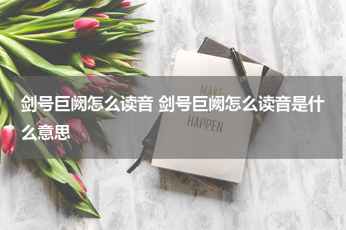 剑号巨阙怎么读音 剑号巨阙怎么读音是什么意思