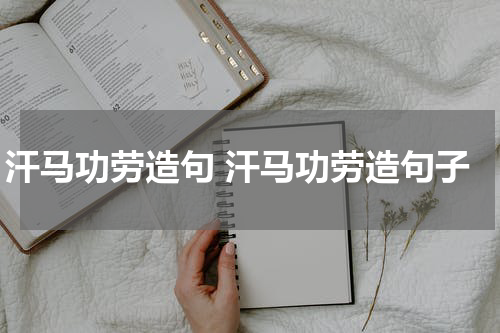 汗马功劳造句 汗马功劳造句子