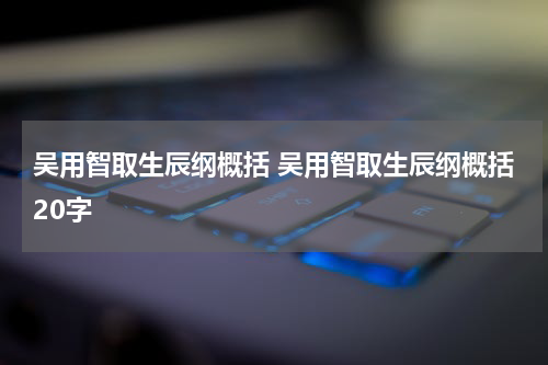 吴用智取生辰纲概括 吴用智取生辰纲概括20字