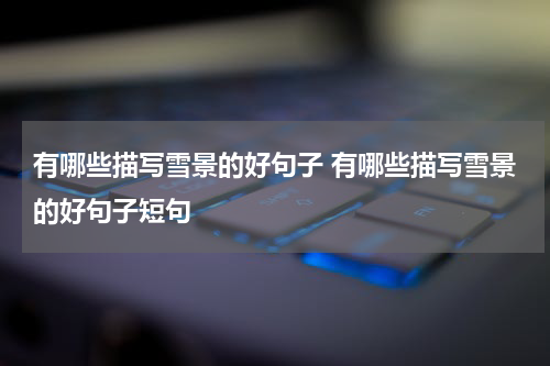 有哪些描写雪景的好句子 有哪些描写雪景的好句子短句