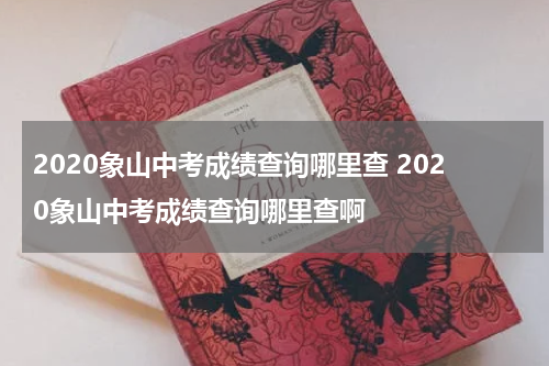 2020象山中考成绩查询哪里查 2020象山中考成绩查询哪里查啊