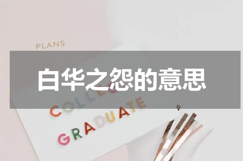 白华之怨的意思
