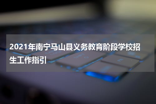 2021年南宁马山县义务教育阶段学校招生工作指引