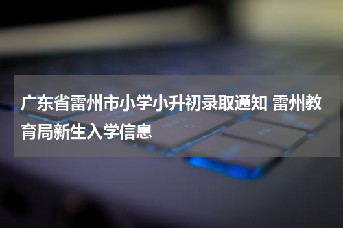 广东省雷州市小学小升初录取通知 雷州教育局新生入学信息