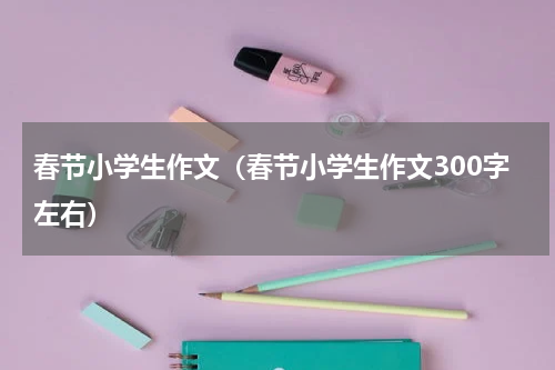 春节小学生作文（春节小学生作文300字左右）