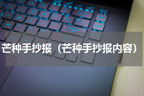 芒种手抄报（芒种手抄报内容）