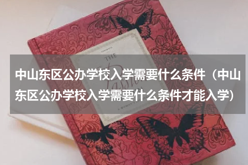 中山东区公办学校入学需要什么条件（中山东区公办学校入学需要什么条件才能入学）
