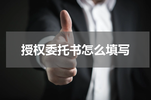 授权委托书怎么填写