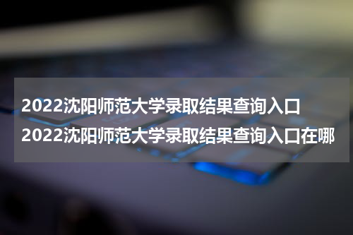2022沈阳师范大学录取结果查询入口 2022沈阳师范大学录取结果查询入口在哪