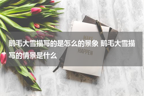 鹅毛大雪描写的是怎么的景象 鹅毛大雪描写的情景是什么