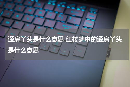 通房丫头是什么意思 红楼梦中的通房丫头是什么意思