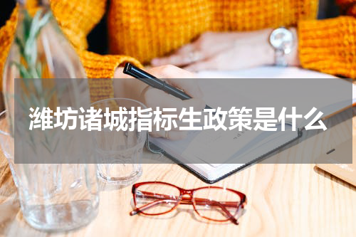 潍坊诸城指标生政策是什么