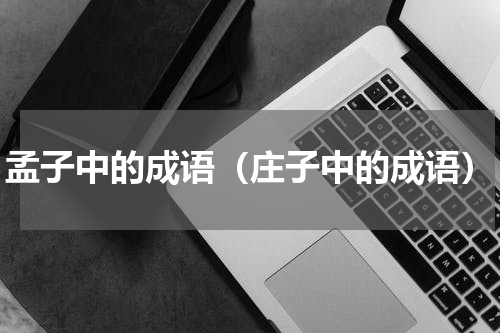 孟子中的成语（庄子中的成语）