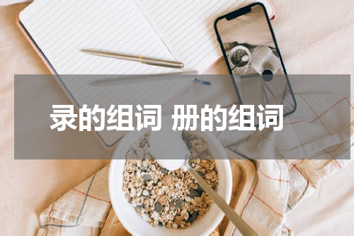 录的组词 册的组词