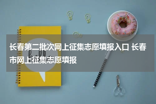 长春第二批次网上征集志愿填报入口 长春市网上征集志愿填报