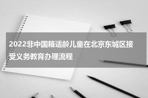 2022非中国籍适龄儿童在北京东城区接受义务教育办理流程