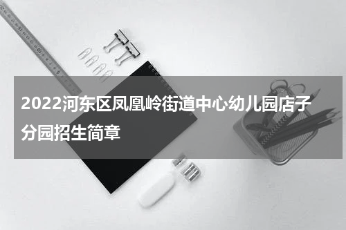 2022河东区凤凰岭街道中心幼儿园店子分园招生简章