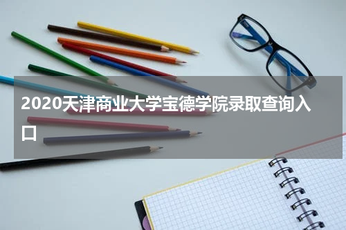2020天津商业大学宝德学院录取查询入口