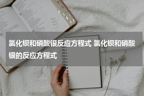 氯化钡和硝酸银反应方程式 氯化钡和硝酸银的反应方程式