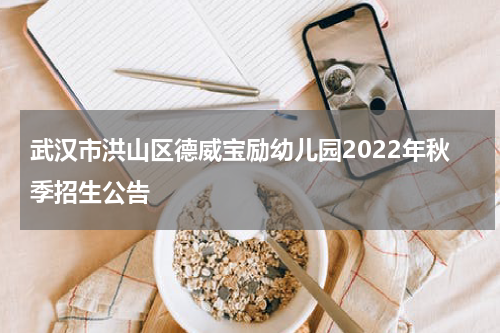 武汉市洪山区德威宝励幼儿园2022年秋季招生公告