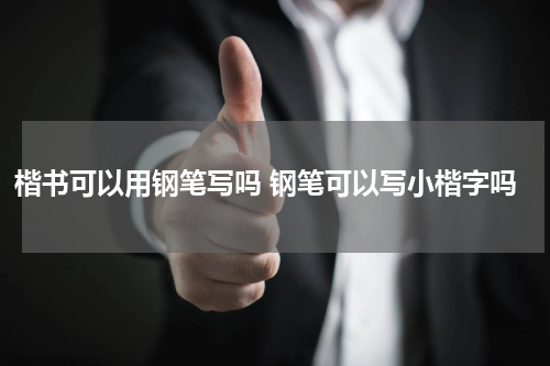 楷书可以用钢笔写吗 钢笔可以写小楷字吗