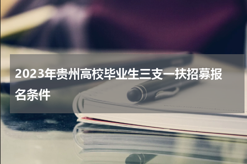 2023年贵州高校毕业生三支一扶招募报名条件