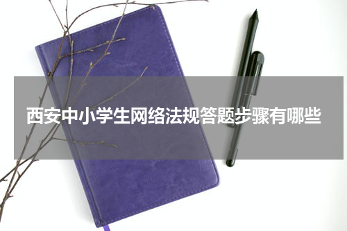 西安中小学生网络法规答题步骤有哪些