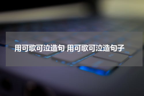 用可歌可泣造句 用可歌可泣造句子
