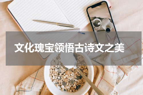  文化瑰宝领悟古诗文之美