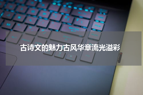  古诗文的魅力古风华章流光溢彩