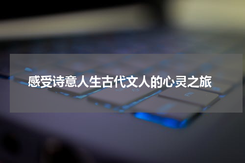  感受诗意人生古代文人的心灵之旅
