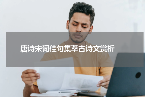  唐诗宋词佳句集萃古诗文赏析 
