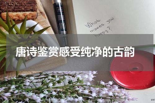  唐诗鉴赏感受纯净的古韵