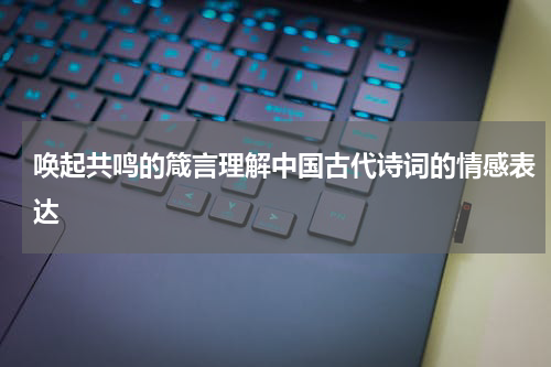 唤起共鸣的箴言理解中国古代诗词的情感表达