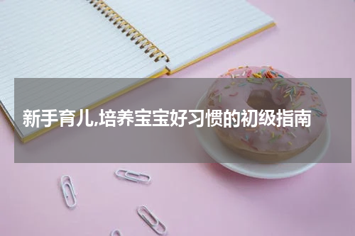  新手育儿,培养宝宝好习惯的初级指南