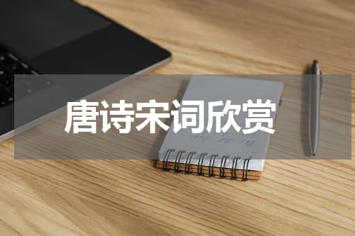  唐诗宋词欣赏