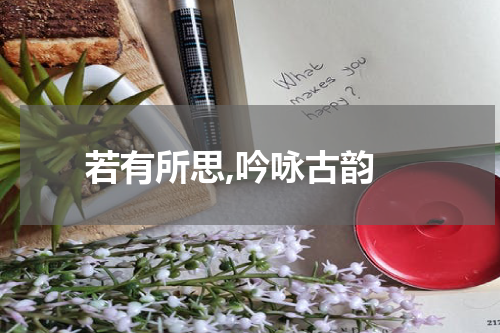  若有所思,吟咏古韵
